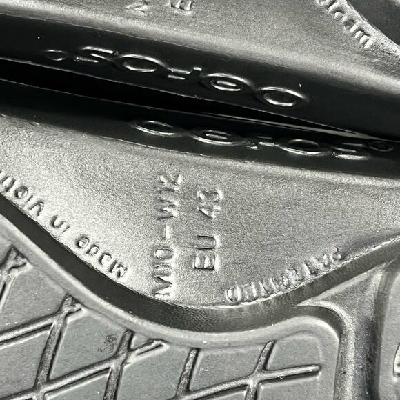 OOFOS Men's OOAHH Black Recovery Slide Sandals Size 10 - Picture 7 of 8